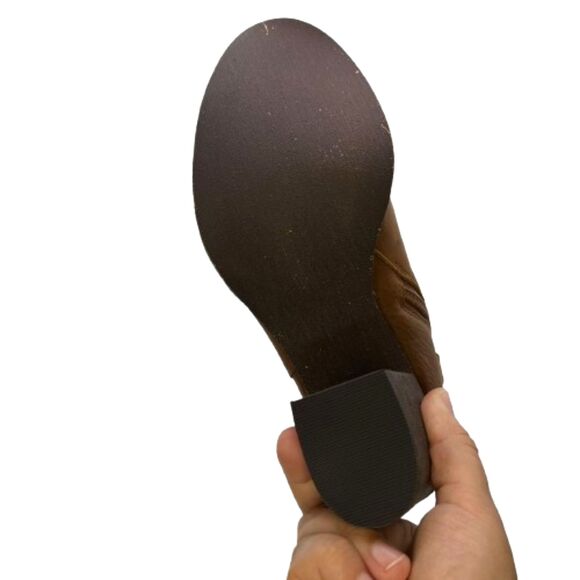 NWOB BP Women's Lance Brown Leather Block Heel Bootie Size 8M- Right Shoe Only - Picture 6 of 7